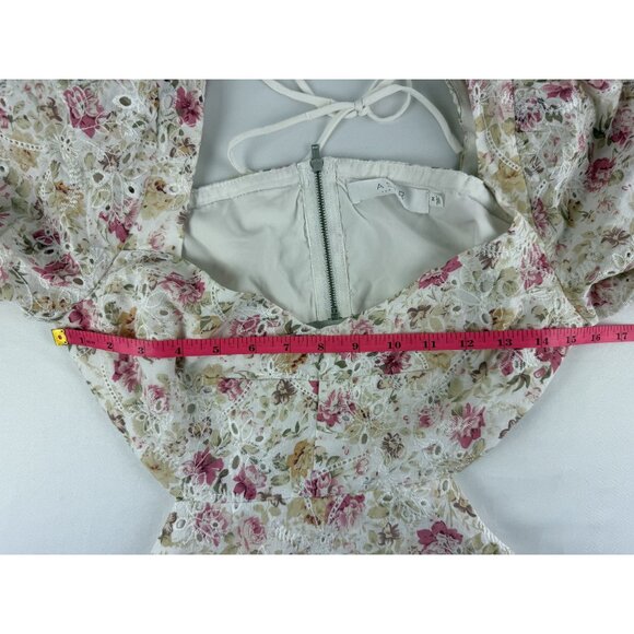ASTR THE LABEL Dorinne Floral Puff Sleeve Minidress Size M - Picture 8 of 9